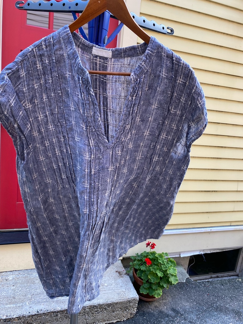 CP Shades cap sleeve Regin tunic, XL, linen - Picture 3 of 4